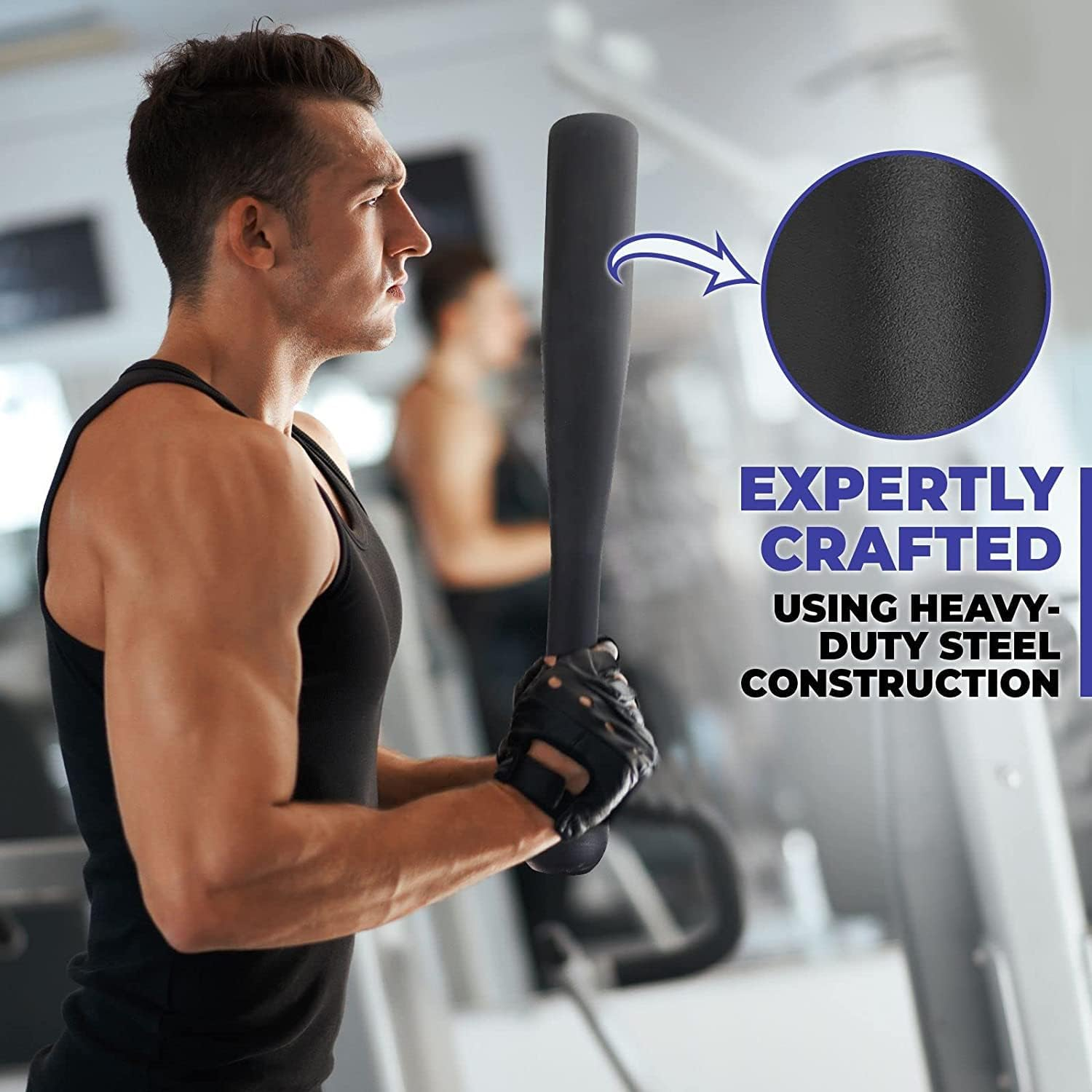 HCE 2KG to 12KG Indian Club Bell - Unbreakable Exercise Bat - Premium Quality Steel Power Club Bell Swings - Pro-Grade Indestructible Indian Bell for Crossfit, Bootcamp, MMA, WOD, Muscle Rehab, Cardio, Arm Strength Training, Fitness, Sports image number 1