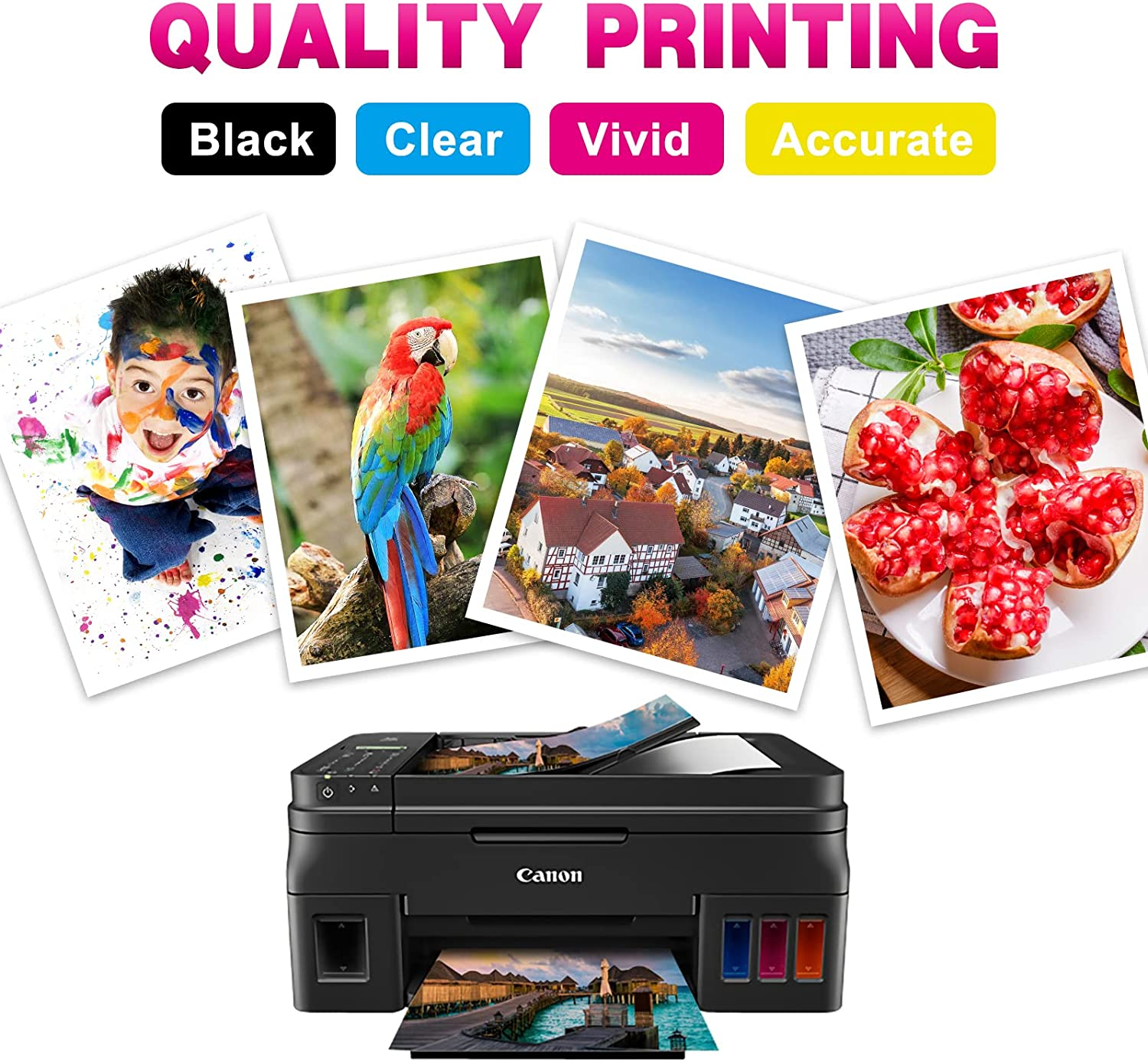 Greenark Compatible Canon 681Xxl Ink Cartridge CLI-681 XXL Ink Replacement for Canon PIXM TR7560 TR8560 TS6160 TS6260 TS8160 TS8260 TS9160 TS9560 TS706 Printer (2 Yellow) image number 5