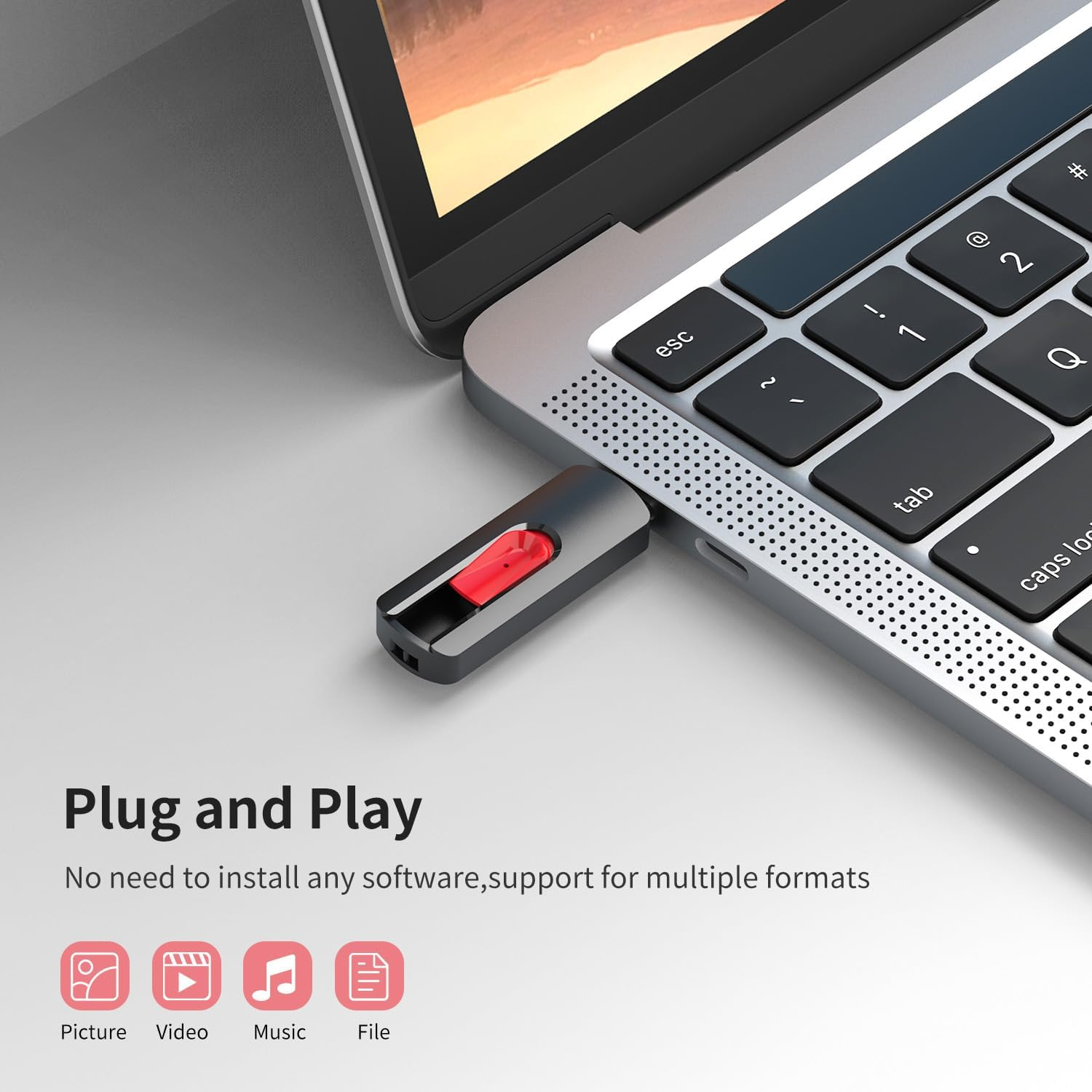 RAOYI 10Pcs 4GB USB Flash Drives Slide Retractable Memory Stick Bulk USB 2.0 Thumb Drive Jump Drive Zip Drive USB Sticks Data Storage Backup for PC Mac (4G, 10 Red Color) image number 5