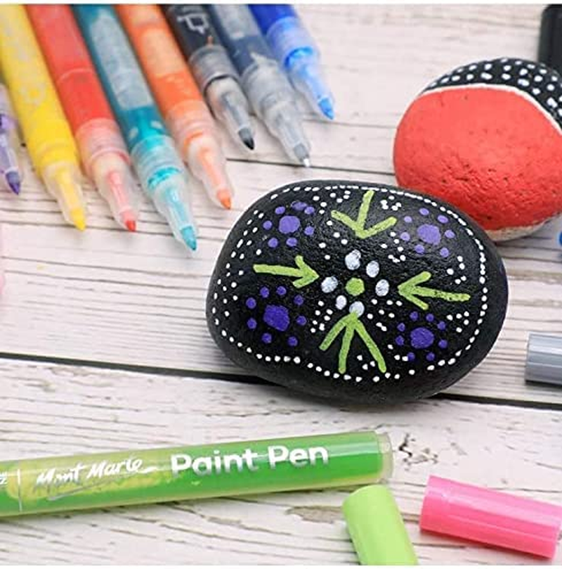 Mont Marte Signature Fine Tip Acrylic Paint Pens (12 Pieces) image number 5