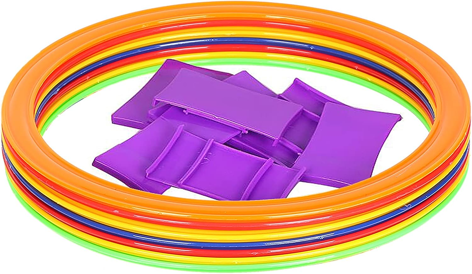 10Pcs 28Cm/38Cm Agility Speed Ring Football Soccer Basketball Sport Training Rings Equipment GTRH image number 4