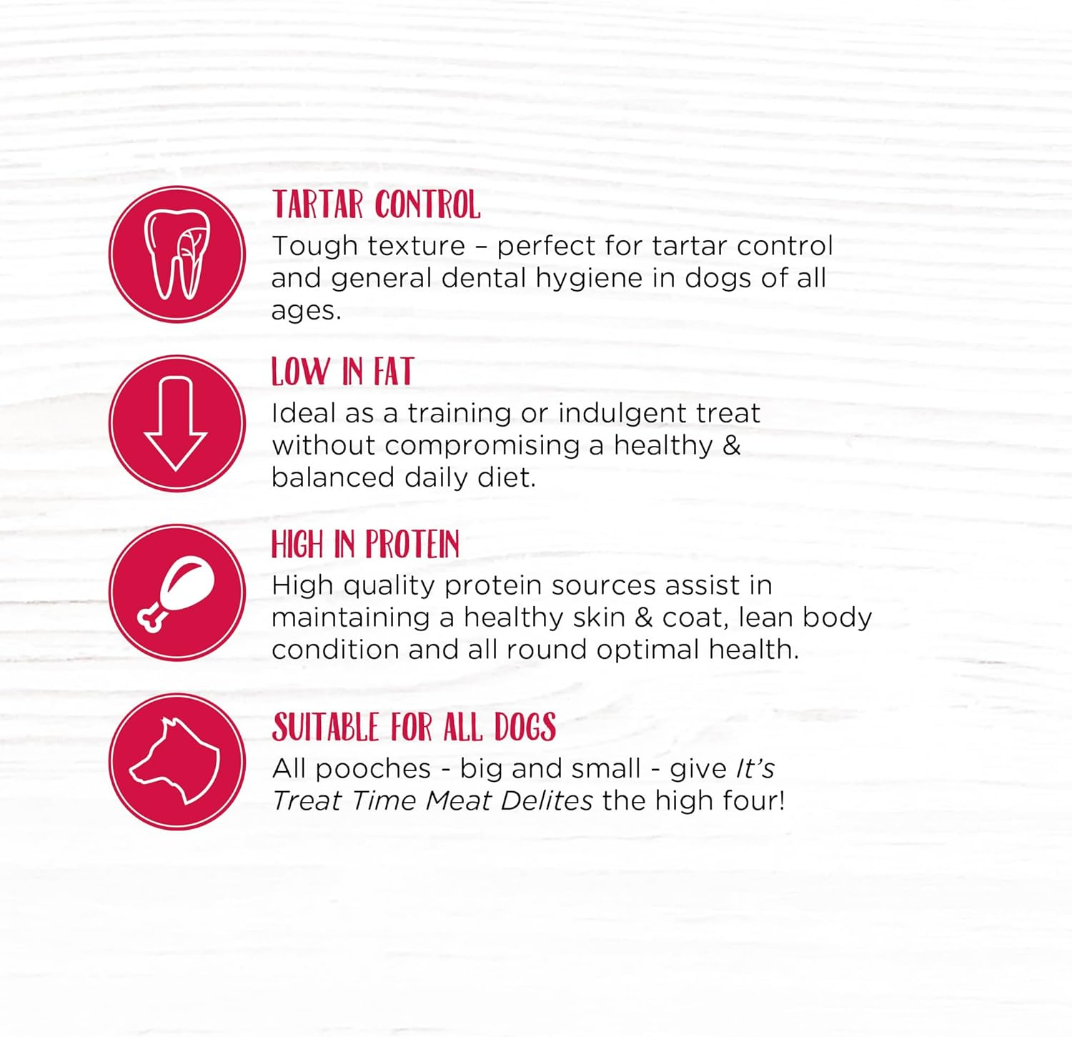 It'S Treat Time Meat Delites Chicken Jerky Soft Strip Dog Treat, 100G, Real Meat, Great Source of Protein, Tartar Control, Suitable for All Dogs