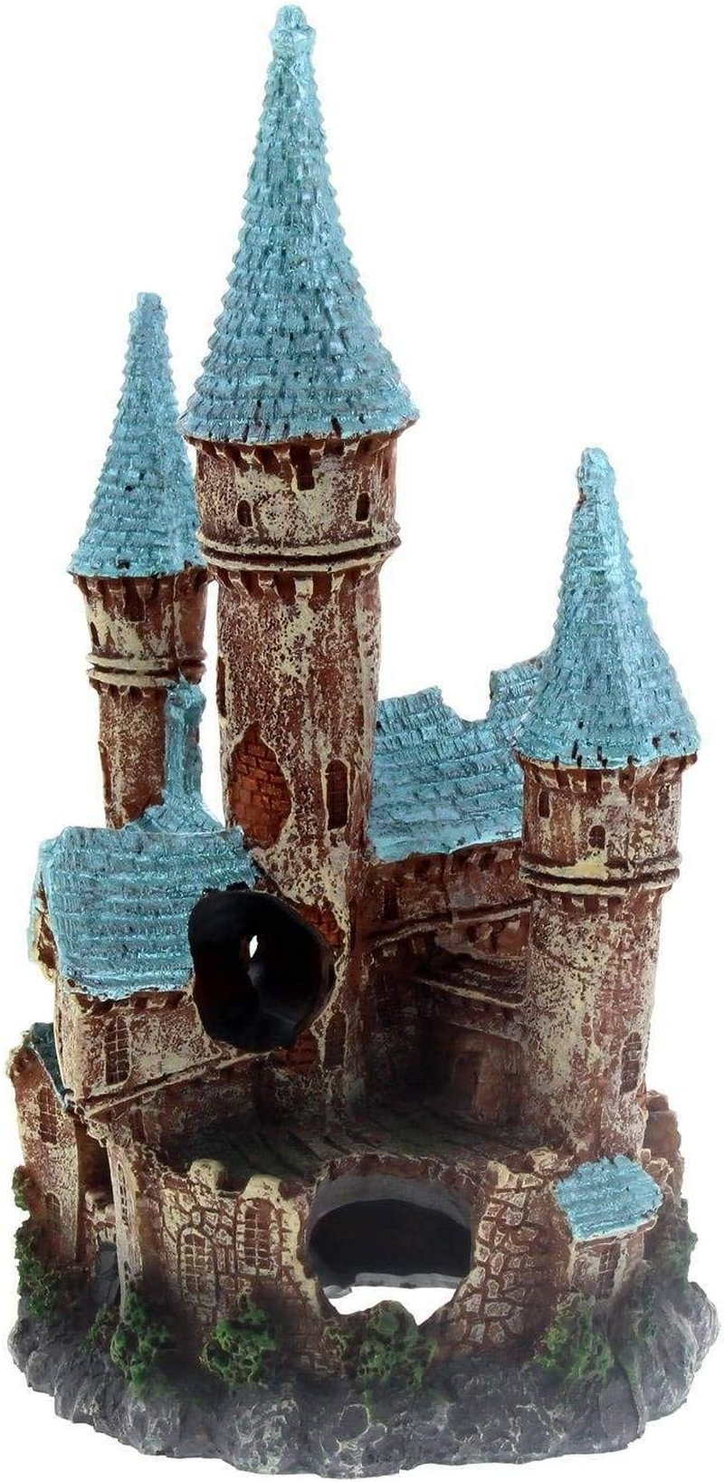 Ornament Ruined Underwater Castle Blue Large Kongs Non Toxic Aquarium Fish Deco image number 5