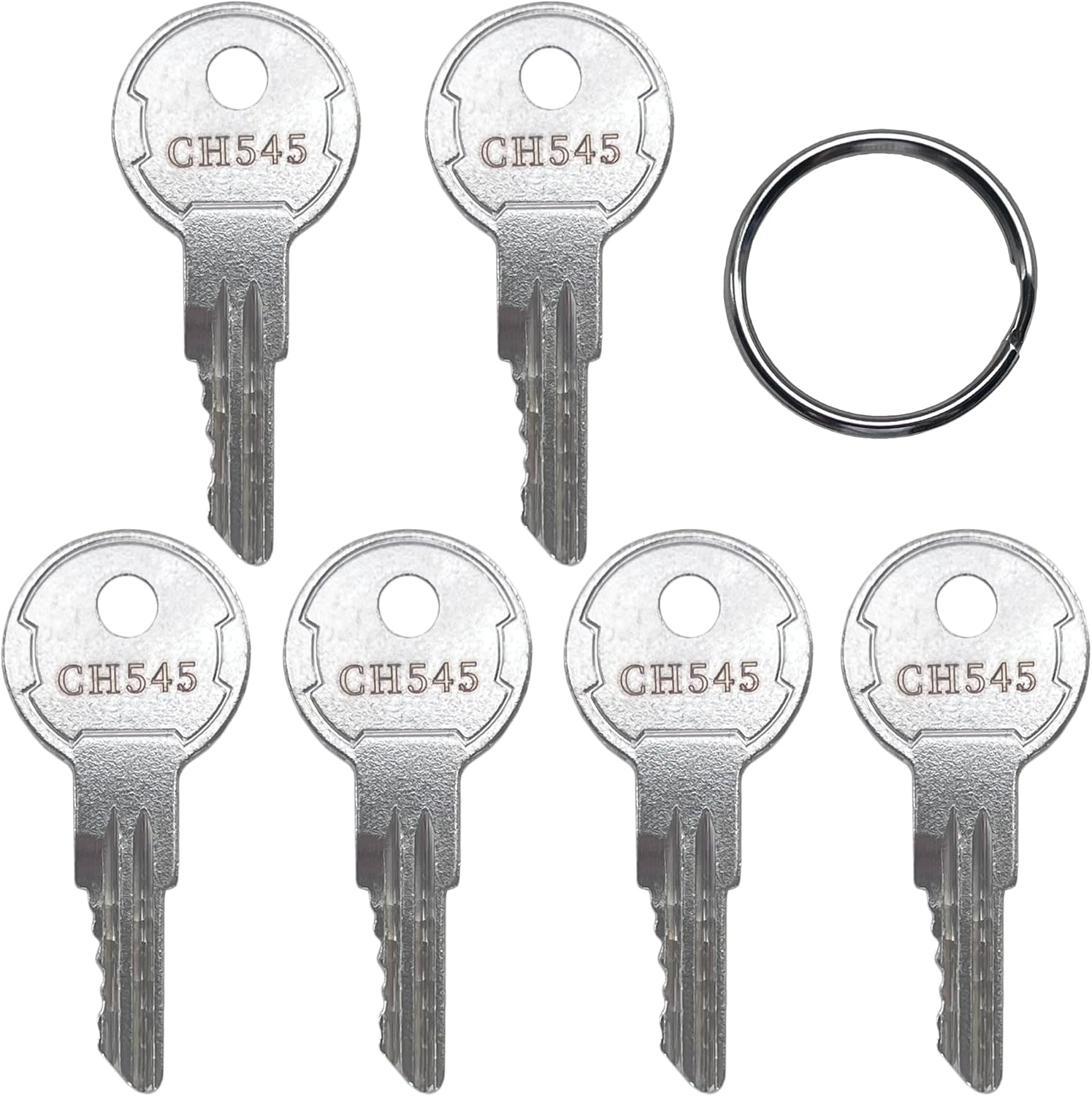 (6) CH545 Keys for UWS Buyers Products Dee Zee Delta Weatherguard Kobalt Better Built Husky Craftsman Atwood Tool Box Truck Trailer RV Horse Trailer Car Hauler Sure-Grip Safety Cabinet Paddle Handle image number 1