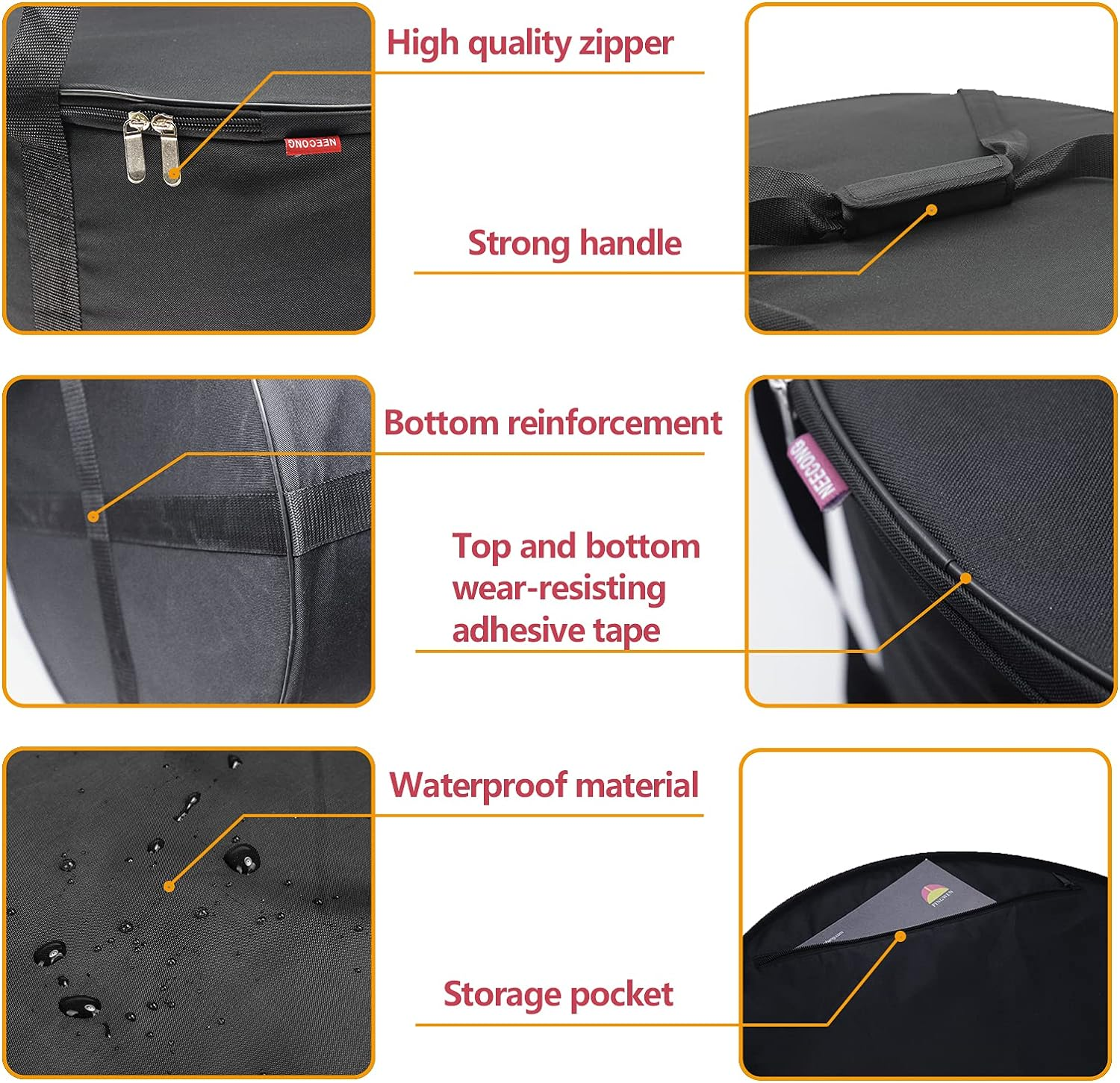 Fire Pit Bag Compatible with Outland Firebowl Model 893 870 823, Diameter 19-Inch Carrying Case for Propane Gas Fire Pit(Bag Only) image number 4