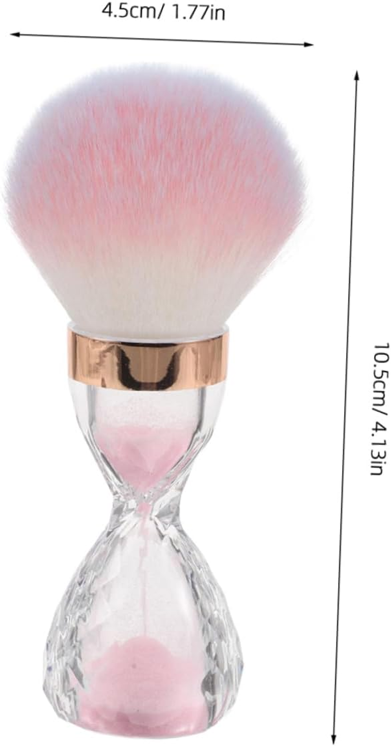 2Pcs Soft Large Head Nail Dust Brushes for Manicure Dust Removal Pink and Home Use Cleaning Tools image number 1