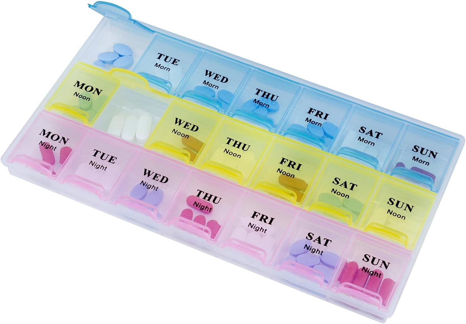 Medca Weekly Pill Organizer, Three-Times-A-Day, 1 Pill Organizer image number 4