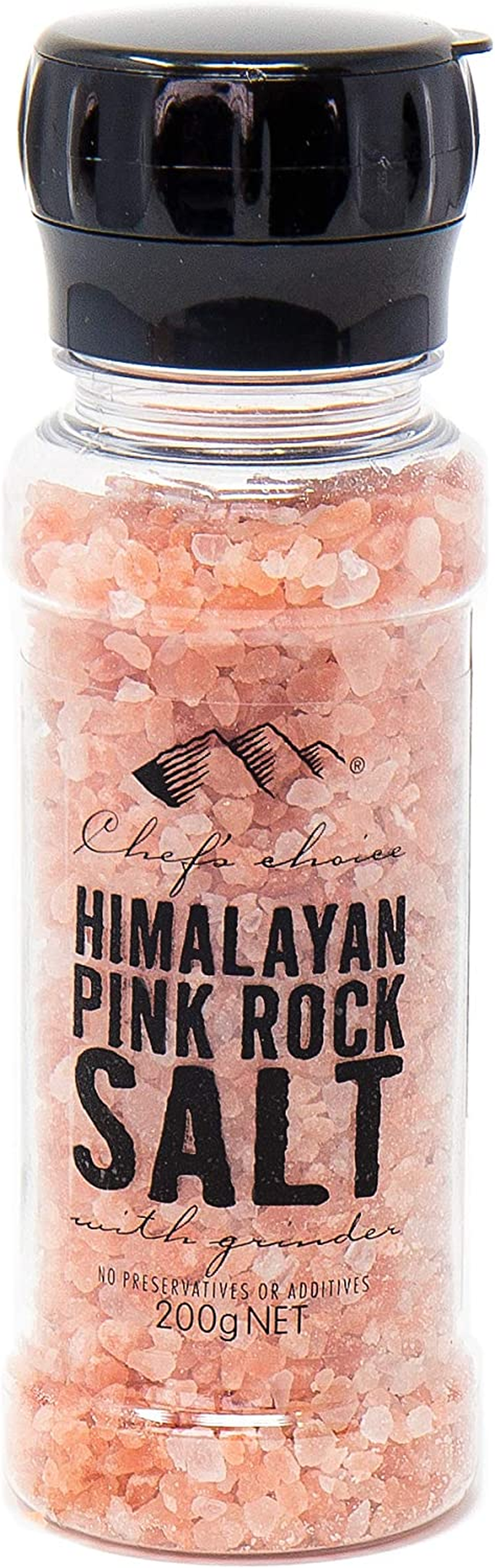 Chef'S Choice Himalayan Pink Rock Salt with Grinder 200G