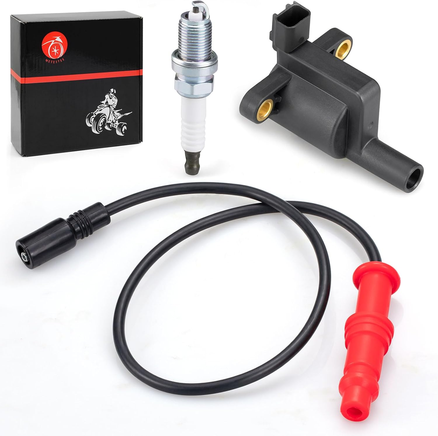 Ignition Coil W/Wire Cap & Spark Plug for Polaris Sportsman EPS/EFI/XP 550 2009-2014 Sportsman 500 EFI 2008-2014 image number 4