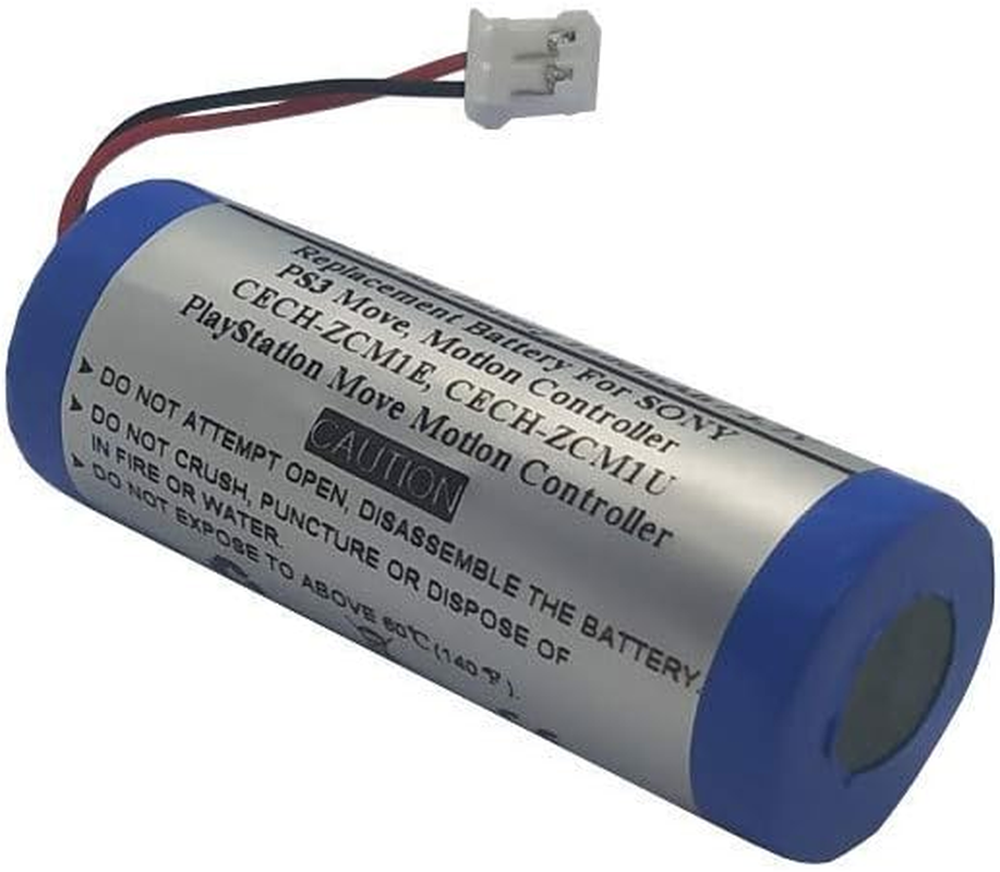 3.7V 1600Mah Replacement Battery for Son Y PS3 Move, CECH-ZCM1E, CECH-ZCM1U, Motion Controller, Playstation Move Motion Controller, Battery Part Number: LIP1450, LIS1441, 4-168-108-01, 4-195-094-02