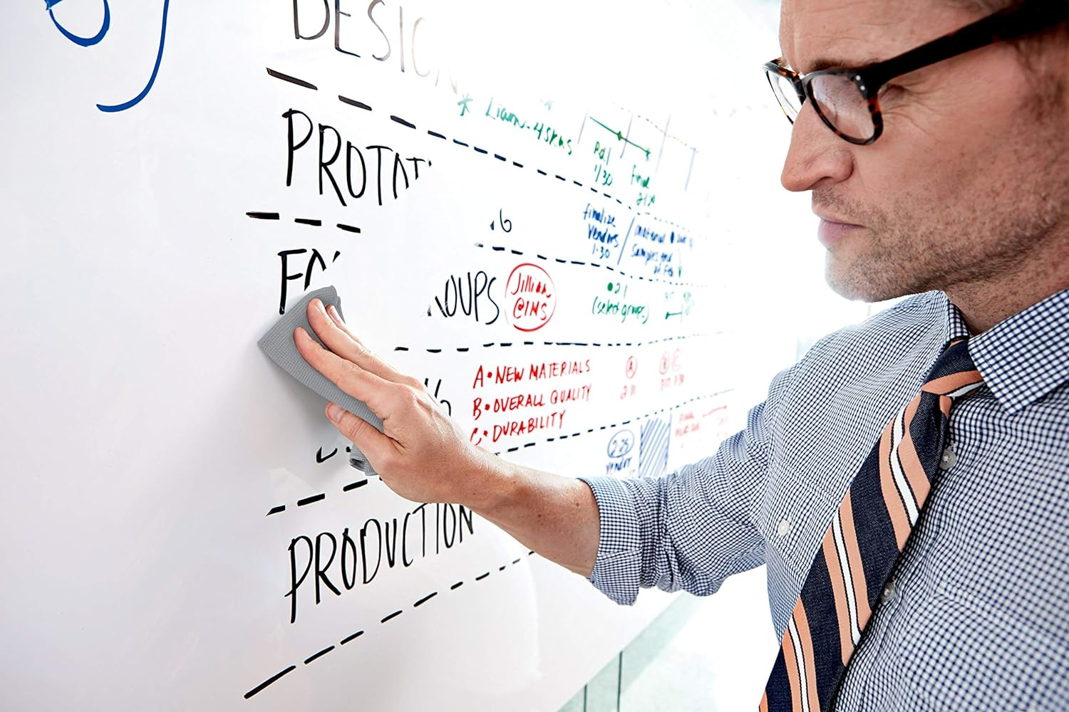 Post-It Instant Whiteboard Film Dry Erase Surface Cleaning Cloth, 26.9Cm X 26.9Cm, Na, (DEFCLOTH) image number 6