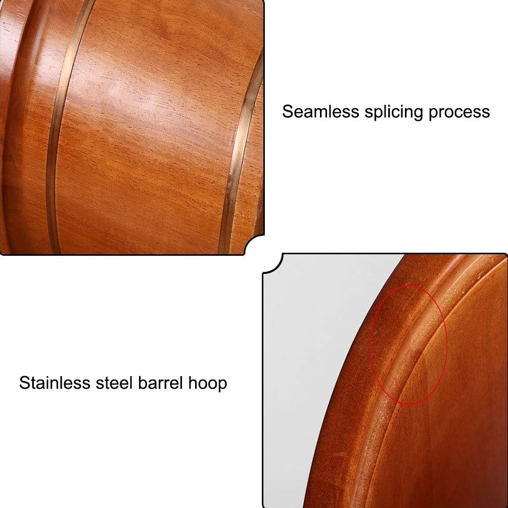 Wood Foot Bath Bucket Wood Bucket for Pedicure, Foot Soak Bucket, Foot Basin for Adults, Foot Bath Spa Tub, Foot Tub for Soaking Feet (Size : A) (A) Super Easy to Use Interesting image number 2