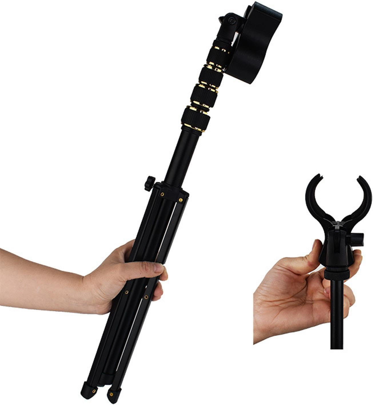 Blow Dryer Holder Stand Adjustable Tripod for Bathroom and Home Use image number 6