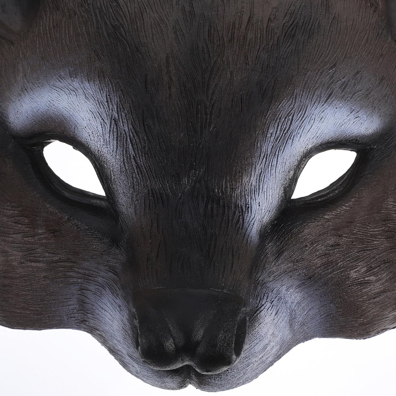 Squirrel Mask Half Face Pu Masquerade Mask for Adults Realistic Animal Cosplay Costume Party Accessory with Fine Detail Design image number 4