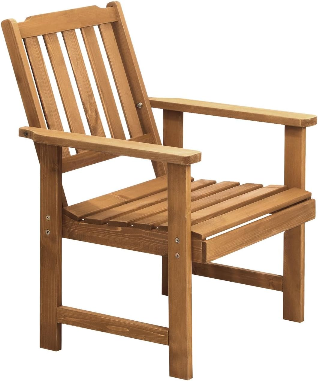 Livsip Outdoor Chair Wooden Armchair Outdoor Furniture Brown image number 1