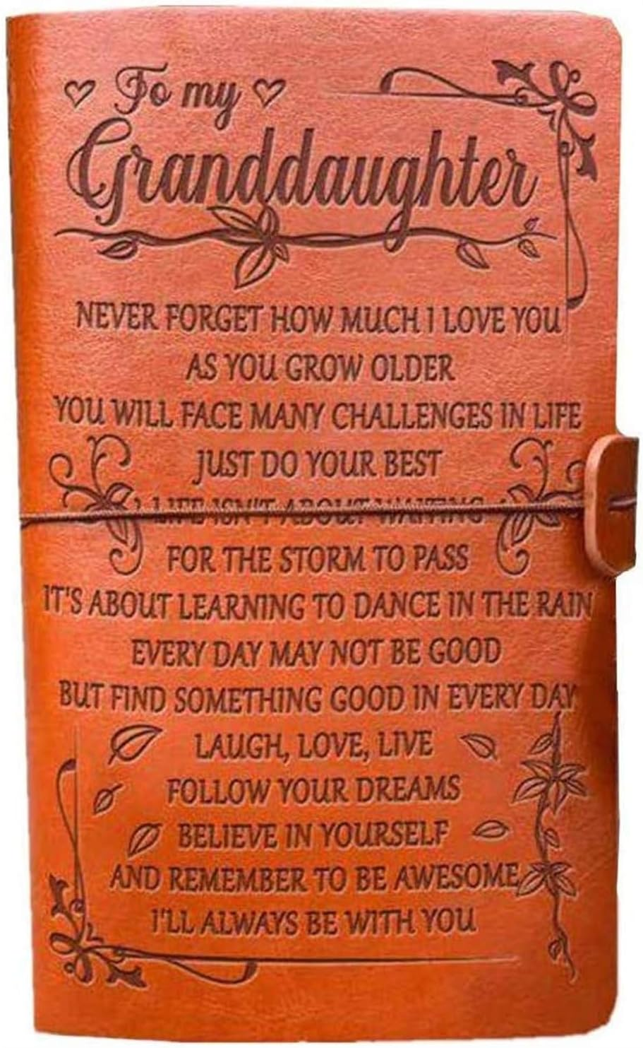 Granddaughter Birthday Gifts from Grandma Grandpa to My Granddaughter Leather Journal, 140 Page Refillable Journal Notebooks, Unique Christmas Birthday Gifts for Granddaughter from Grandparents image number 5