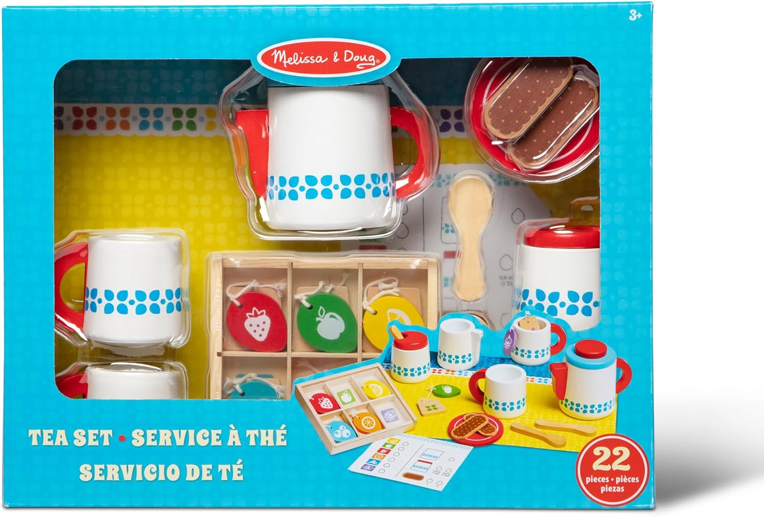 Melissa and Doug - Wooden Steep & Serve Tea Set image number 2