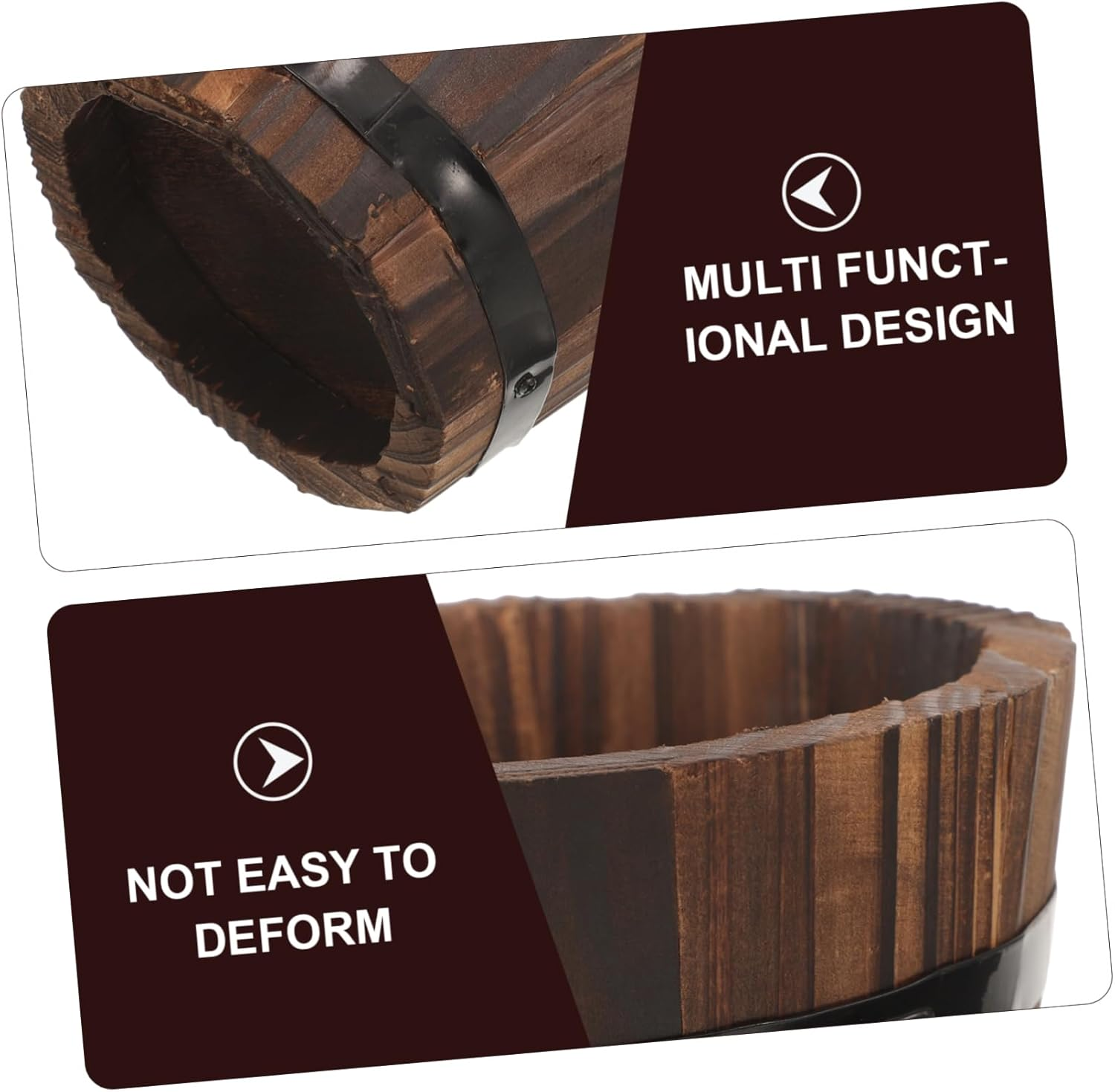 4Pcs Small Flowerpot Planters Outdoor Planter Box for Aquarium Nursery Hydroponic Vegetable image number 6