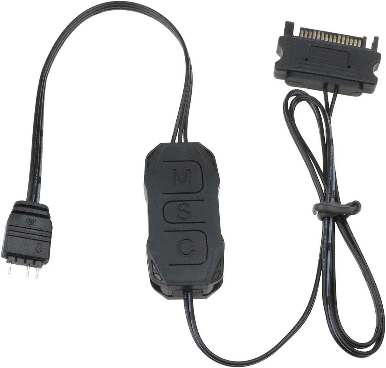 Ecsing ARGB Controller 5V 3 Pin SATA Power Supply Light Stripe Controller Cable for Chassis Fan Tube Lamp Plate Cooling Heat Sink Cooling Radiator image number 1