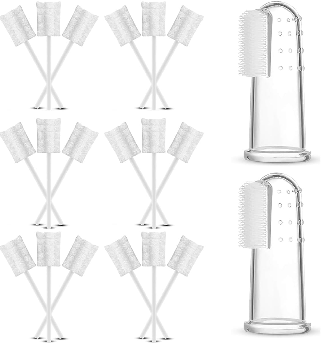 22 Pieces Flexible Baby Tongue Scraper, Upgraded Baby Tongue Brush, Tongue Cleaner for Newborns with Paper Handle for Babies and Infants image number 5