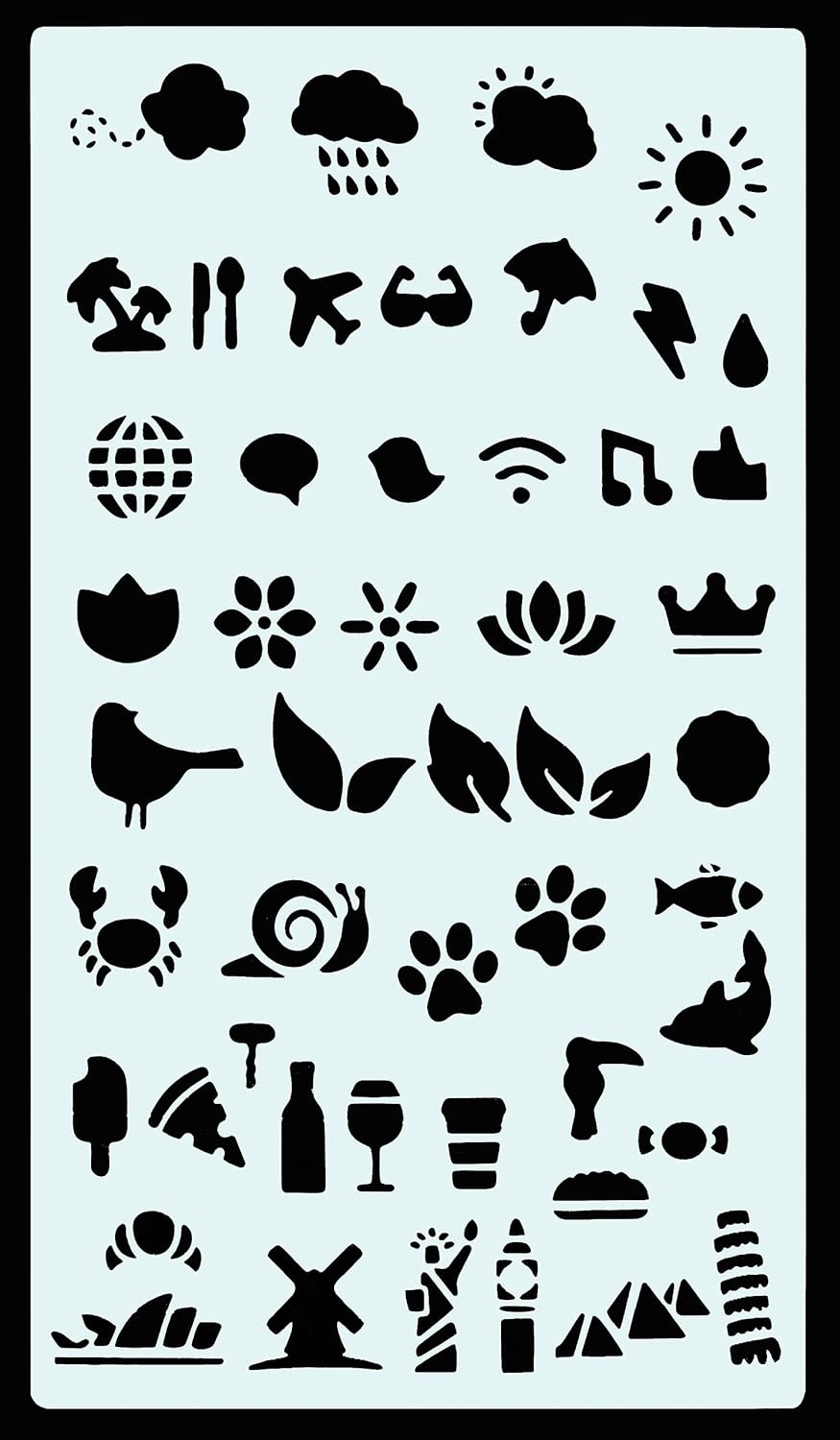 Dotted Journal Stencil Set (Over 300 Designs That Are Great for Bullet Journaling, Planners, and Notebooks) image number 5