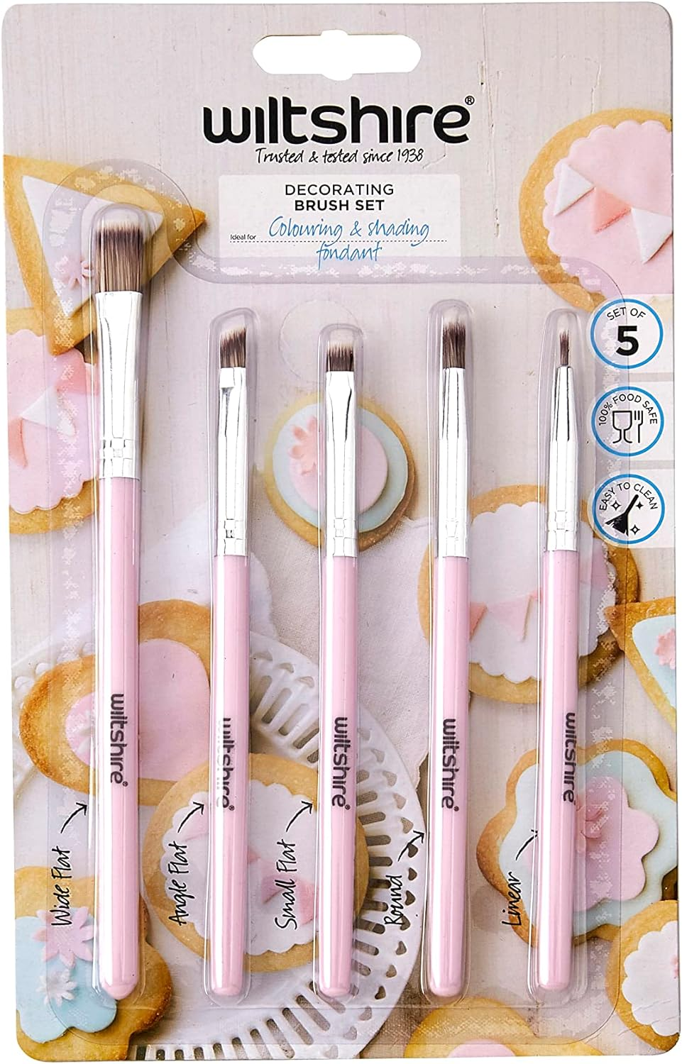 Wiltshire Decorating Brush 5 Piece Set image number 1