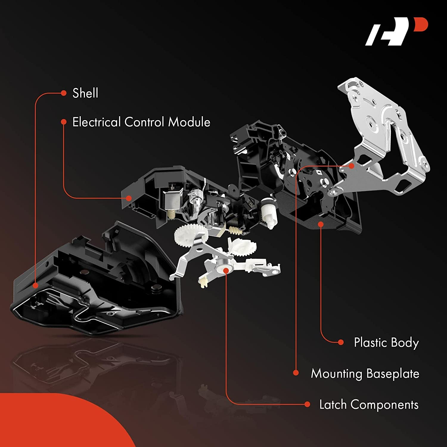 A-Premium Door Latch Lock Actuator Compatible with Cadillac and Chevy Vehicles - SRX 2010-2016 Sport Utility, Volt Base 2011-2015 Hatchback, with Anti-Theft System - Rear Driver, Replace# 13579555 image number 4