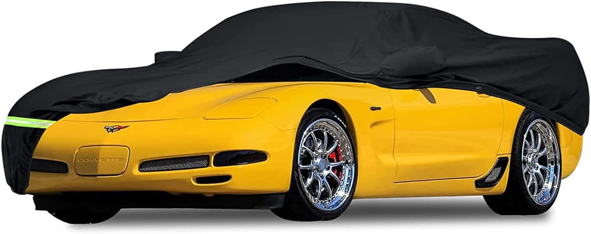 Yixin Waterproof Car Covers for 1997-2004 C5 Corvette, Car Cover 190T Covers Customer Fit 100% Waterproof Windproof Strap & Double Door Zipper up to 180&rdquo; L (C5:(1996-2004)) image number 2
