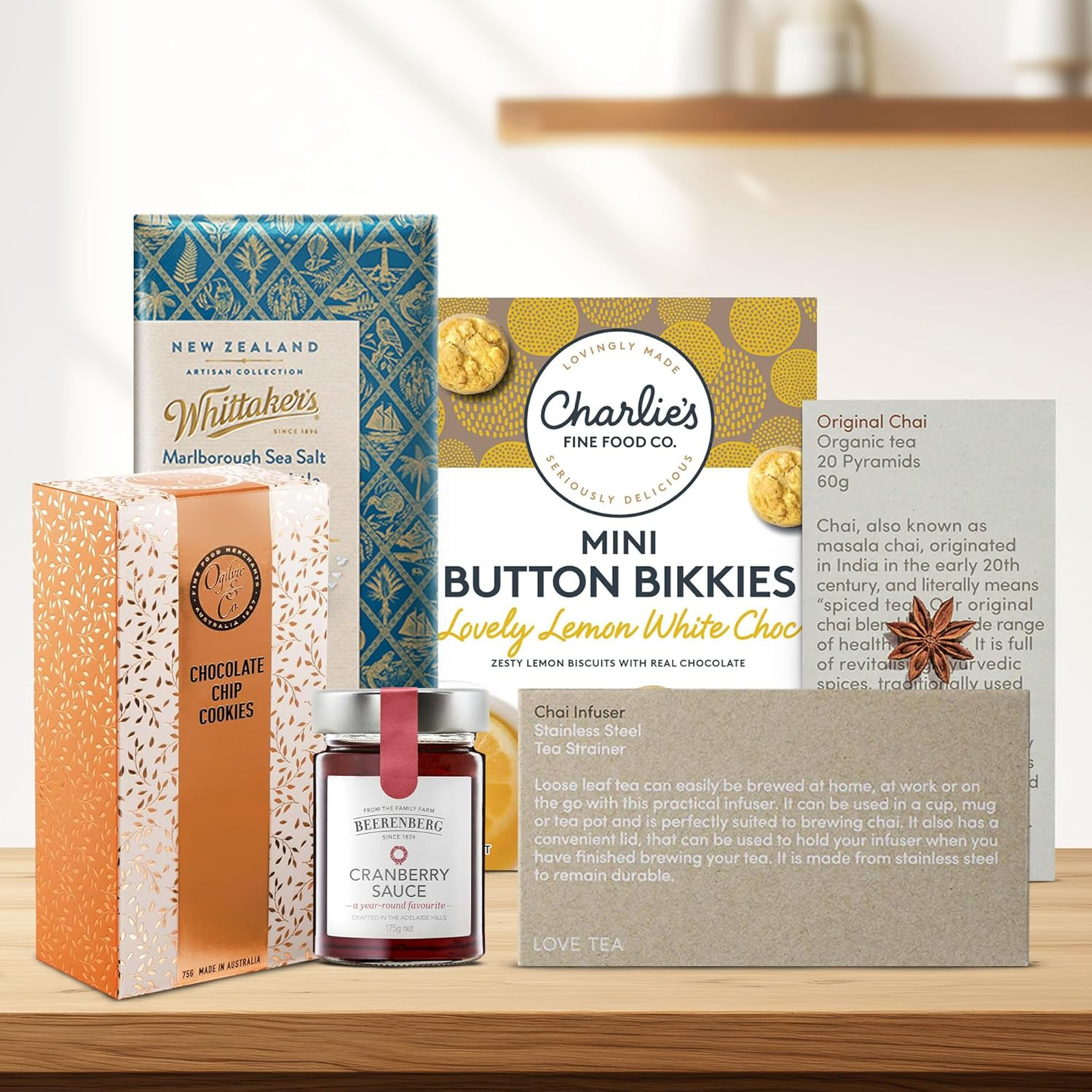 Gourmet Gift Hamper, Tea and Cookie Selection, Thoughtful Birthday or Thank You Gift, Indulgent Delights for Special Occasions image number 5