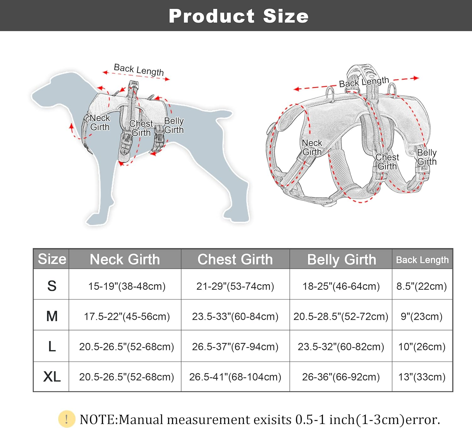 Didog Escape Proof Dogs Harness,Soft Breathable Padded & Reflective,Adjustable No Pull Dog Harness with Lift Handle & Double Leash Clips for Medium Large Dogs Walking Hiking Training,Purple,S