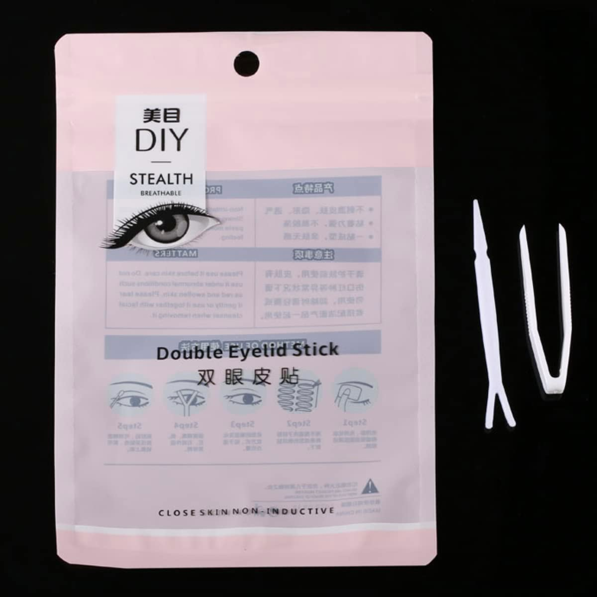 Folmywy Invisible Lace Double Eyelid Sticker Fiber Eyelid Lift Strips Breathable Waterproof Instant Eye Lift Makeup Party(Mix 90 Pairs) image number 2