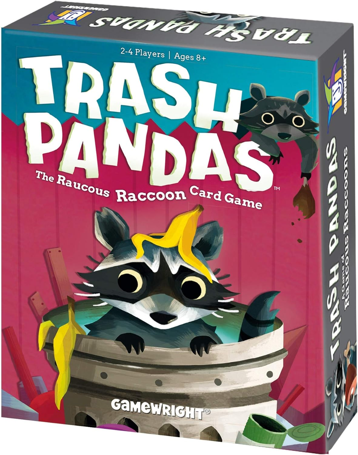 Gamewright Trash Pandas the Raucous Raccoon Card Game, Multi-Colored, 5" image number 2
