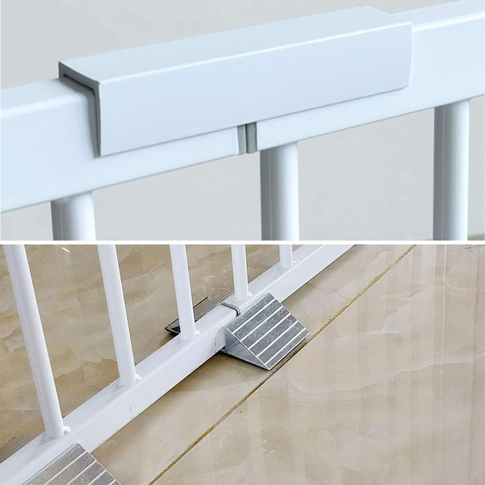 Riin Extra Tall 150Cm Pet Security Gate Metal Safety Guard Tension Pressure Mounted for Dog Cat Kitten Adjustable Width Range 86.5-92.5Cm Largest Gap between Bars 42Mm Model A1 image number 5