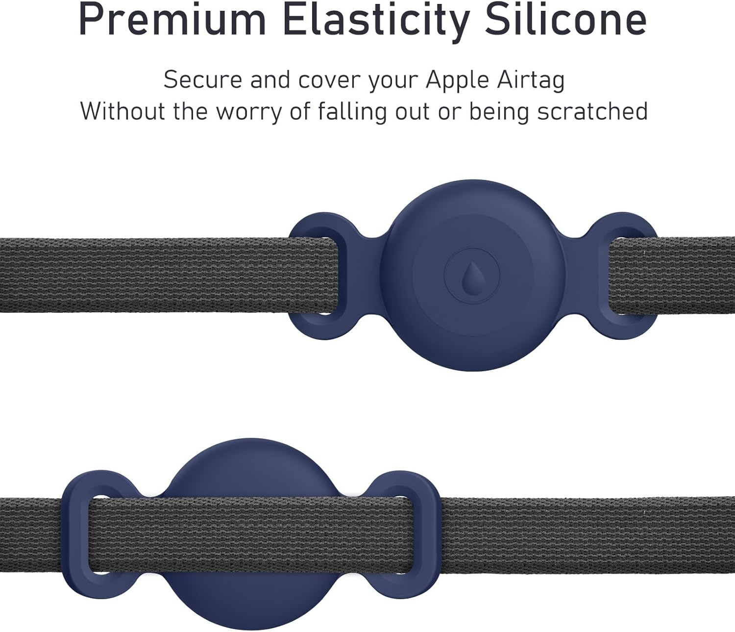 2-Pack Case for Apple Airtag Holder Dog Cat Collar, Silicone Protective Cat Dog Collar Airtag Holder, Pet GPS Tracker Collar Holder image number 5