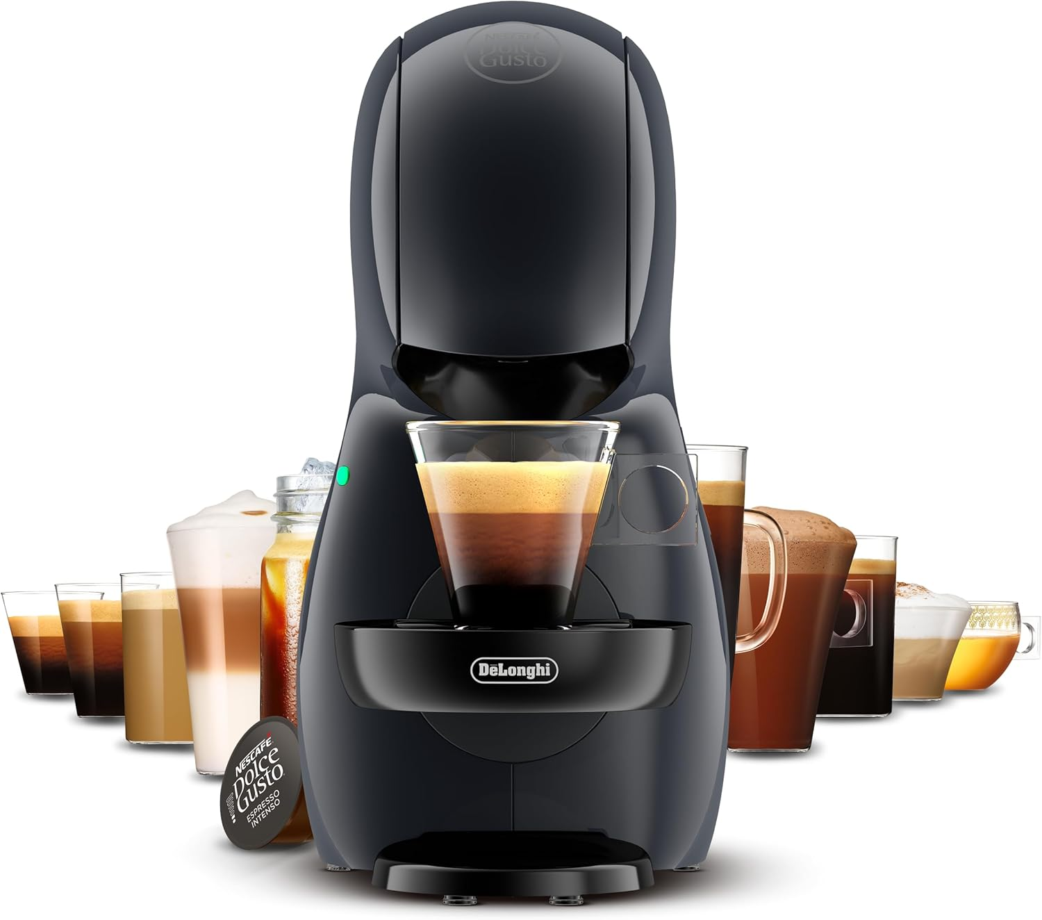 De'Longhi Nescaf&eacute; Dolce Gusto Piccolo XS EDG210.A Coffee Capsule Machine with Compact Design, Auto Shut-Off, Hot and Cold Drinks, 15 Bar Pressure, Black image number 6