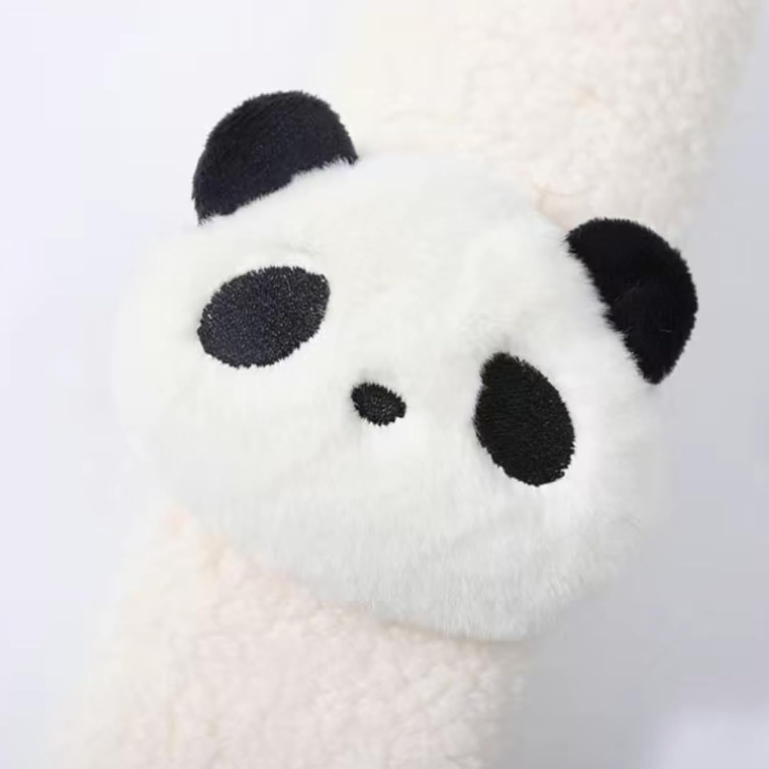 2 PCS Seat Belt Cover Pad, Cute Kawaii Animal Panda Seatbelt Covers for Kids and Adults, Winter Plush Fluffy Soft Seat Belt Cover, Cartoon Seatbelt Cushion,Car Seat Strap Pads (White, One Size) image number 2