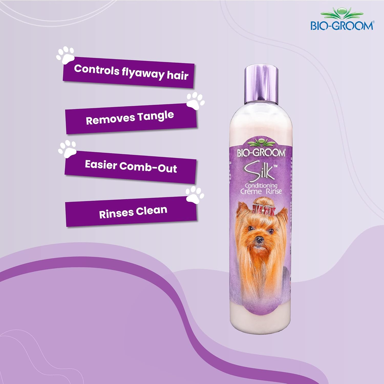 Bio-Groom Silk Cr&egrave;me Rinse Conditioner 355Ml, 12-Ounce