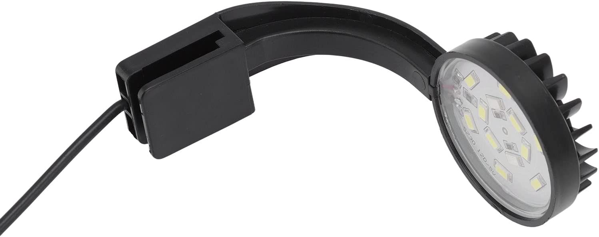 Fish Tank Light, ABS 5W Full Spectrum High Clarity LED Aquarium Light Low Power Consumption save Energy Compact Simple Flexible Durable Small Led Clip Light with Separate Power Switch for Fish Tank image number 4