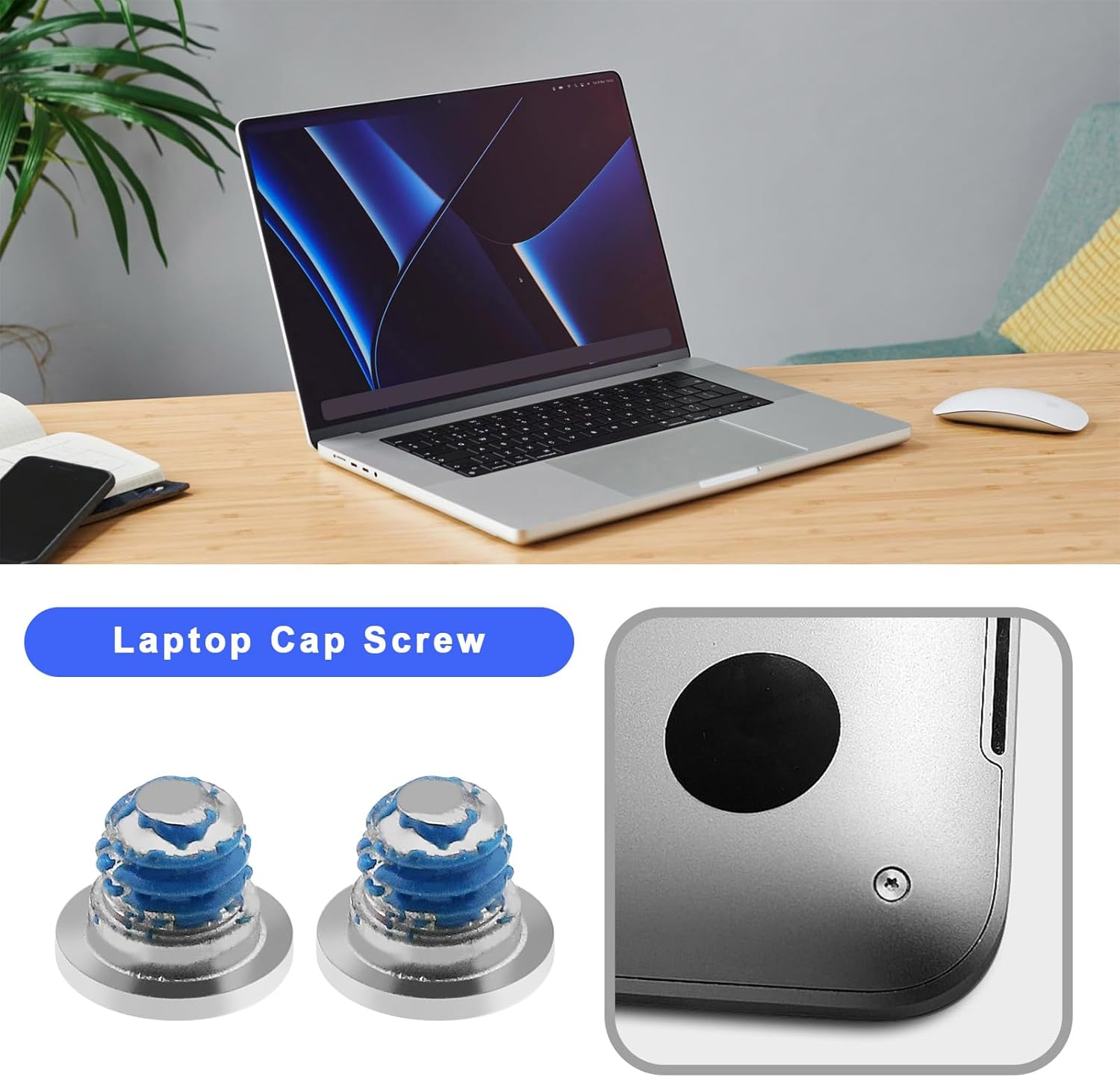 Emsea 2 Sets Bottom Base Screws Compatible with Macbook Pro Retina 13" 15'' A1425 A1502 A1398 2012-2015 Laptop PC Computer Repair Replacement Screws