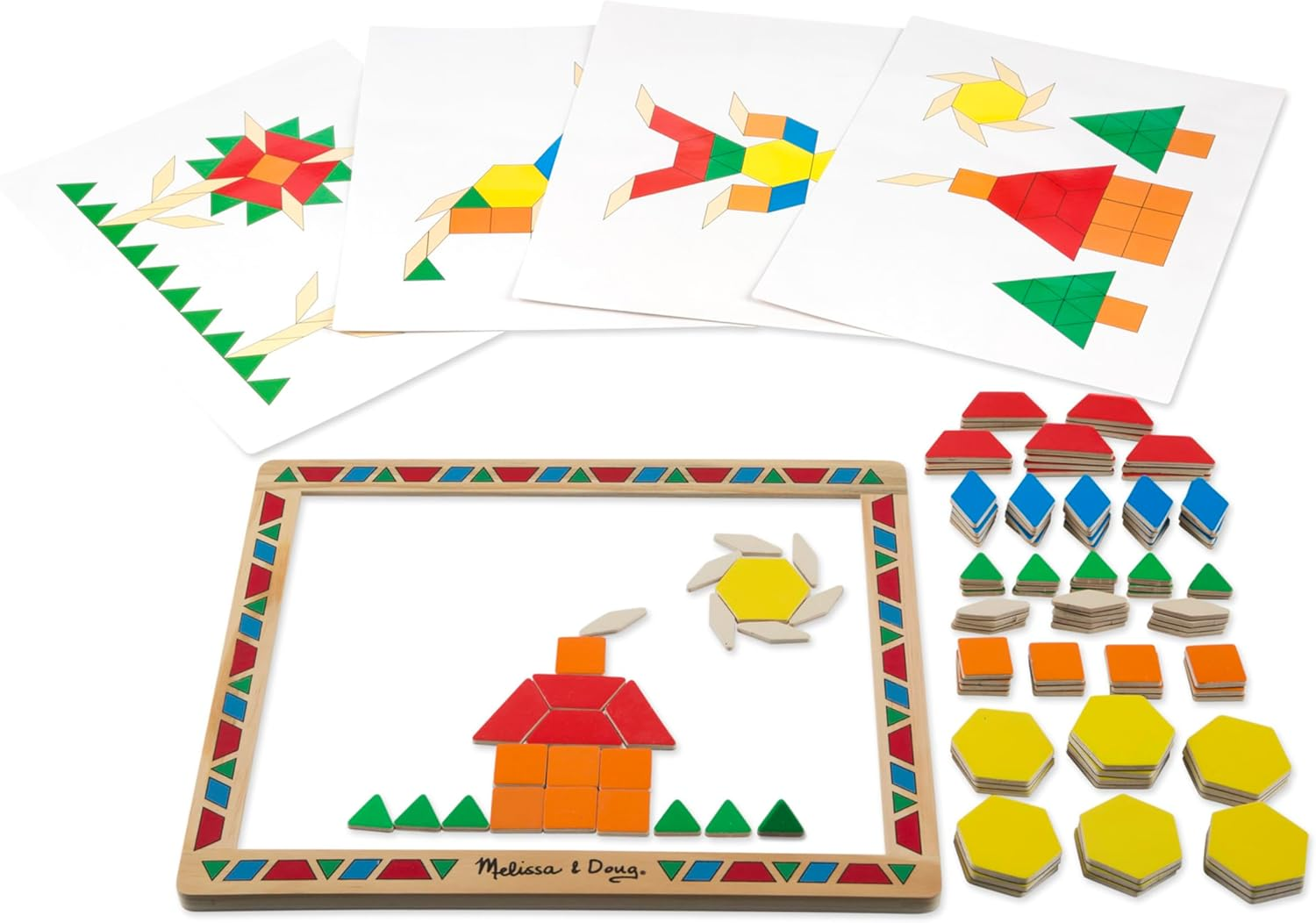 Melissa and Doug - Magnetic Pattern Block Kit image number 3