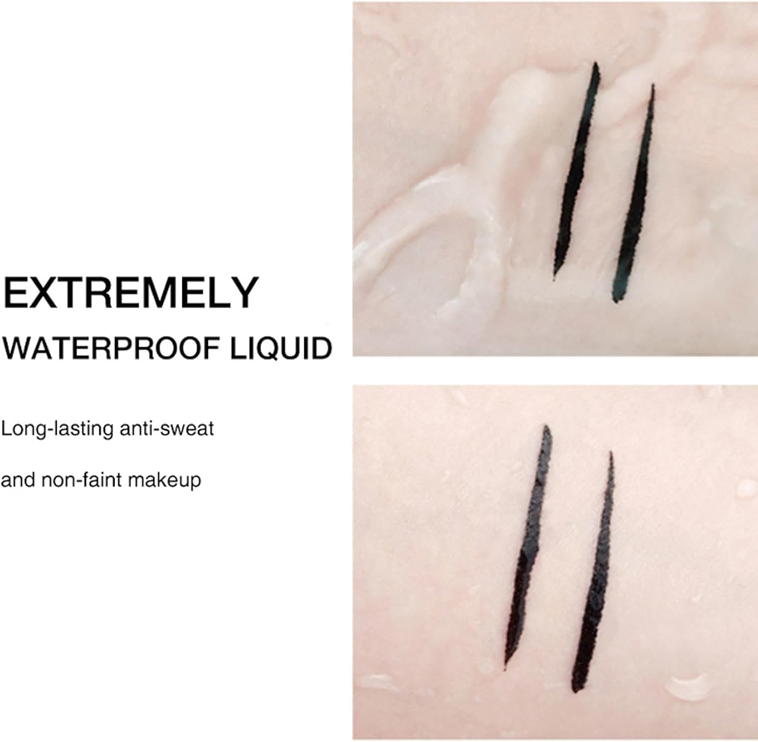 Dual-Ended Stamp Eyeliner Pen - Waterproof Quick-Dry Liquid Eyeliner with Stamp Design for Winged, Star, and Heart Patterns, Smudge-Proof and Easy to Apply image number 3
