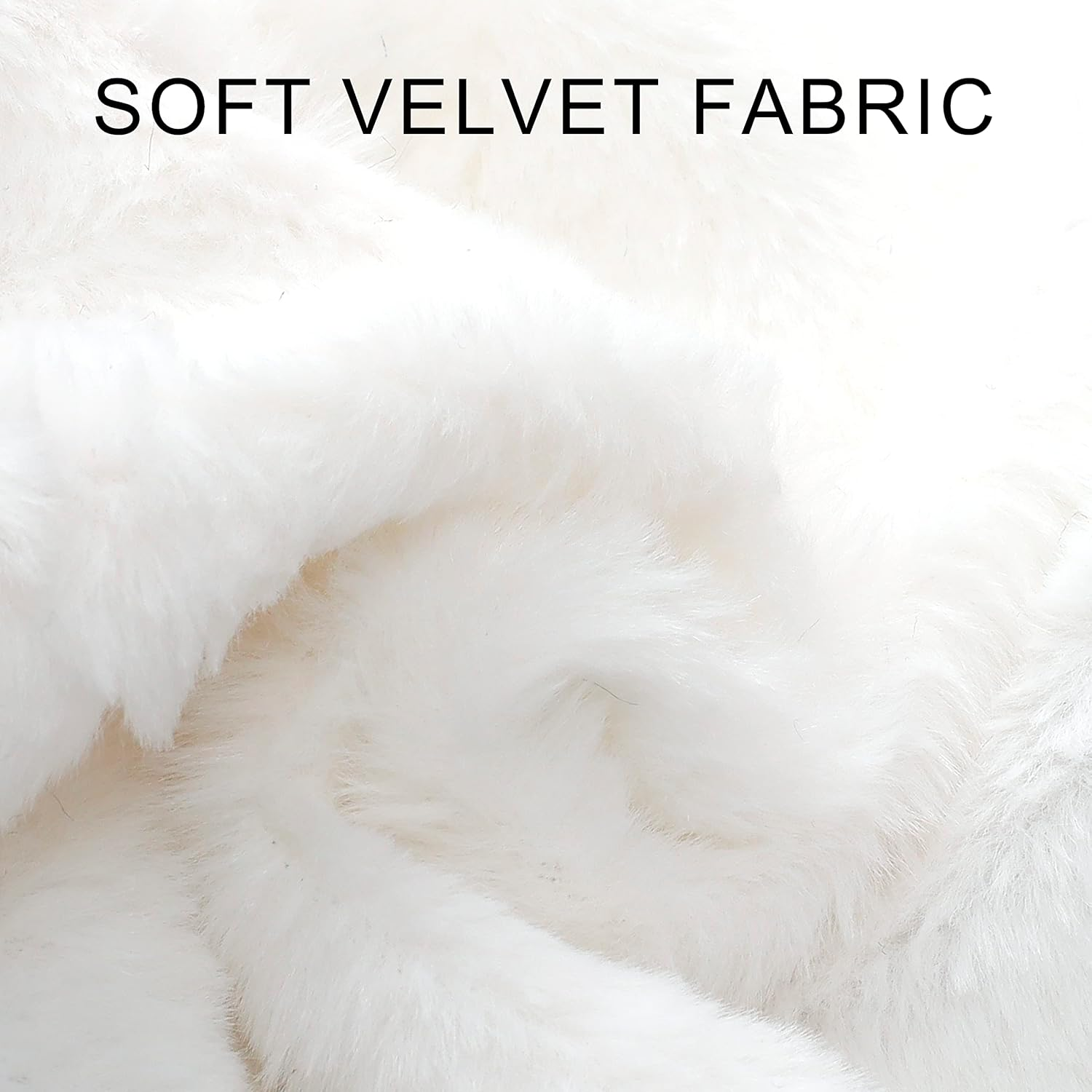 18 Inch Christmas Hats for Adults Christmas Headwear Fluffy Santa Hat for Women Men Xmas Holiday New Year Party - Black image number 3