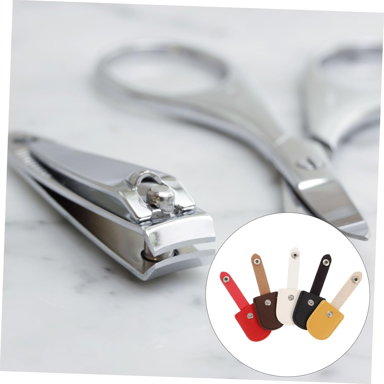 Healeved 5Pcs Manicure Cuticle Scissor Protective Cover Nail Nipper Cover for Nail Salon Supplies image number 5