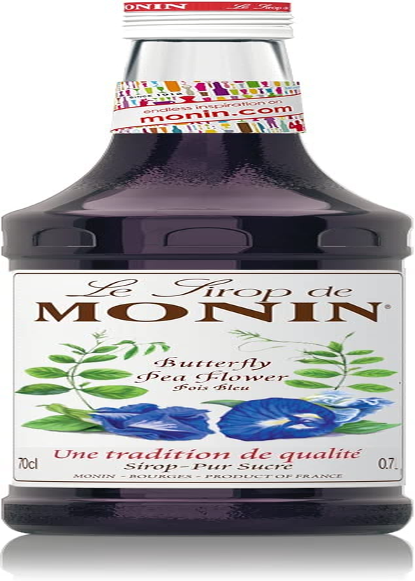 Monin Butterfly Pea Flower Syrup, Sweet Taste and Floral Aroma, Perfect for Cocktail, Sodas and Juices, Gluten-Free, Vegan, Non-Gmo, 700 Ml image number 3