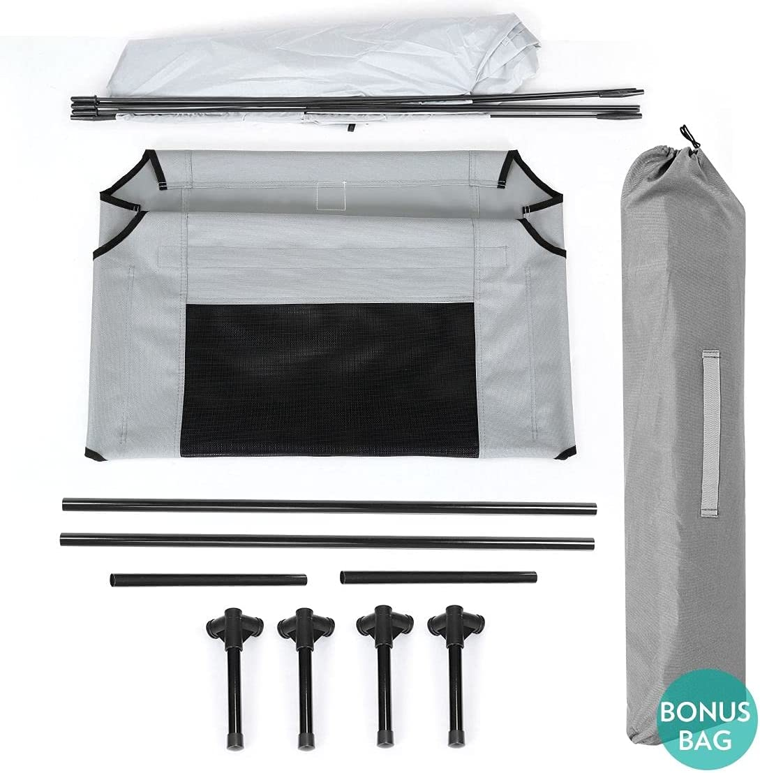 Heavy Duty Pet Trampoline Cot with Cot Canopy-Medium image number 5