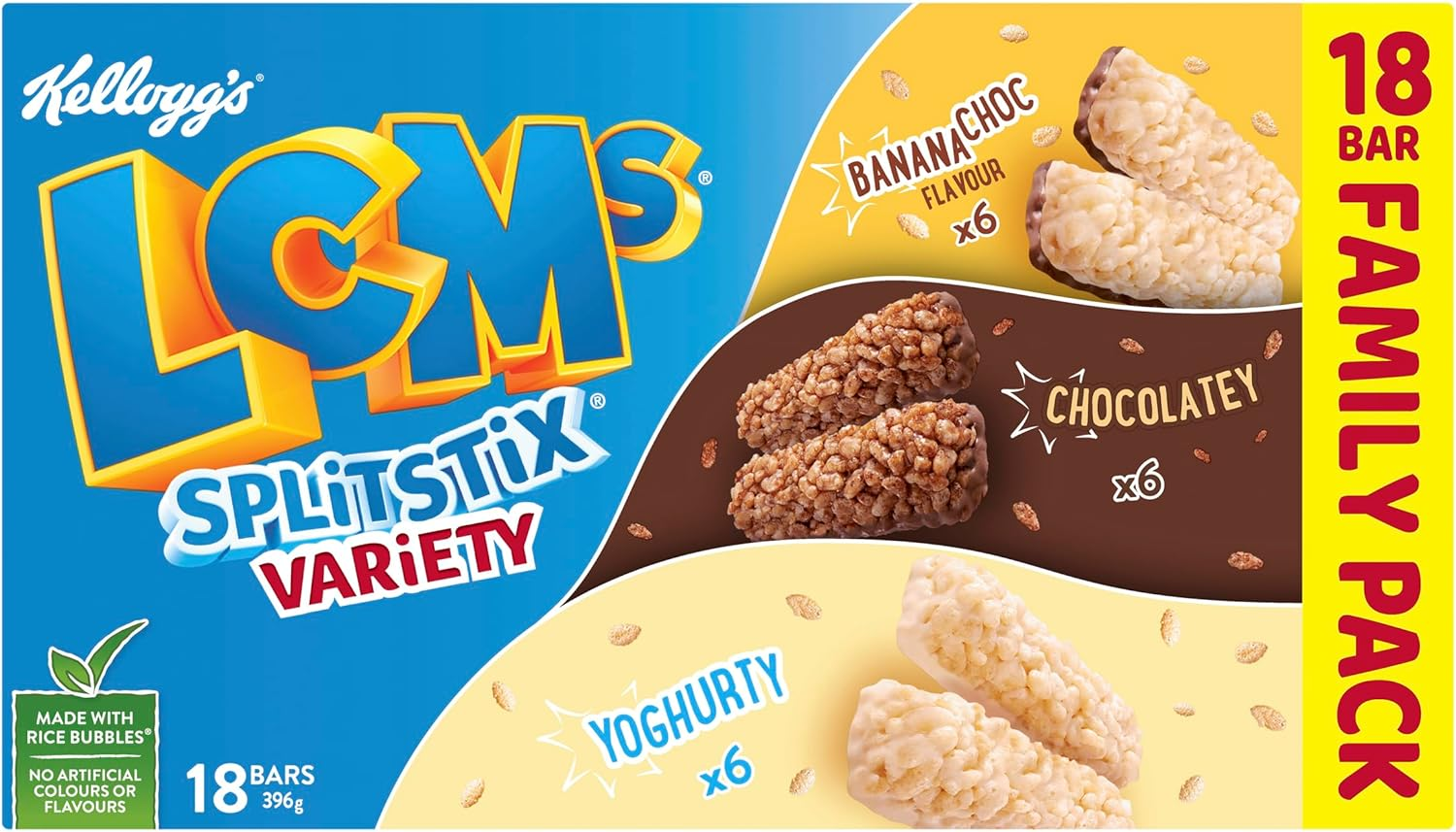 Kellogg'S Lcm'S Split Stix Variety Snack Bars, 18-Pack