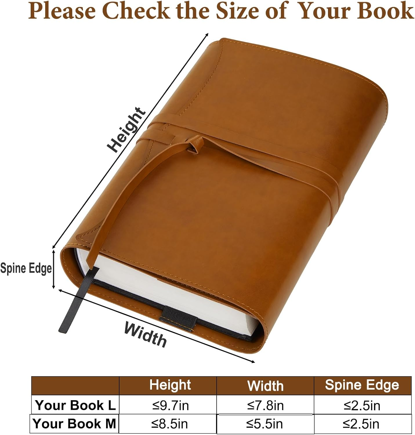 Pink Dino PU Leather Bible Cover for Men and Women, Paperback Protector for Book Lovers, Accessories, Brown