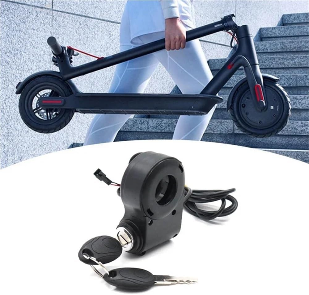 E-Bike Lgnition Lock Key Thumb Throttle Switch Power for KUGOO M4 M5/X-Iao Mi M365 Universal Electric Scooter Accessories image number 1