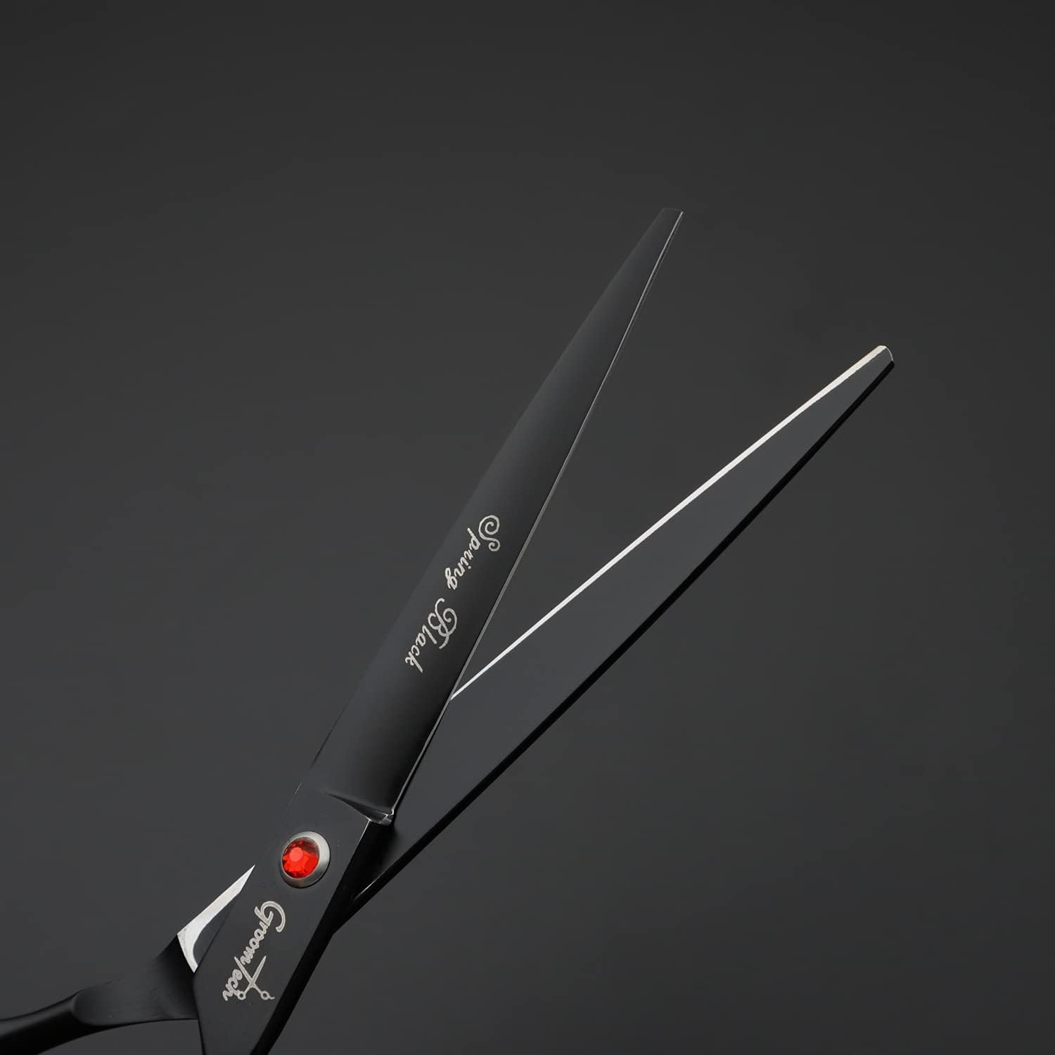 Spring Black Pet Grooming Scissors Kit, Set of 4 with Comb image number 2