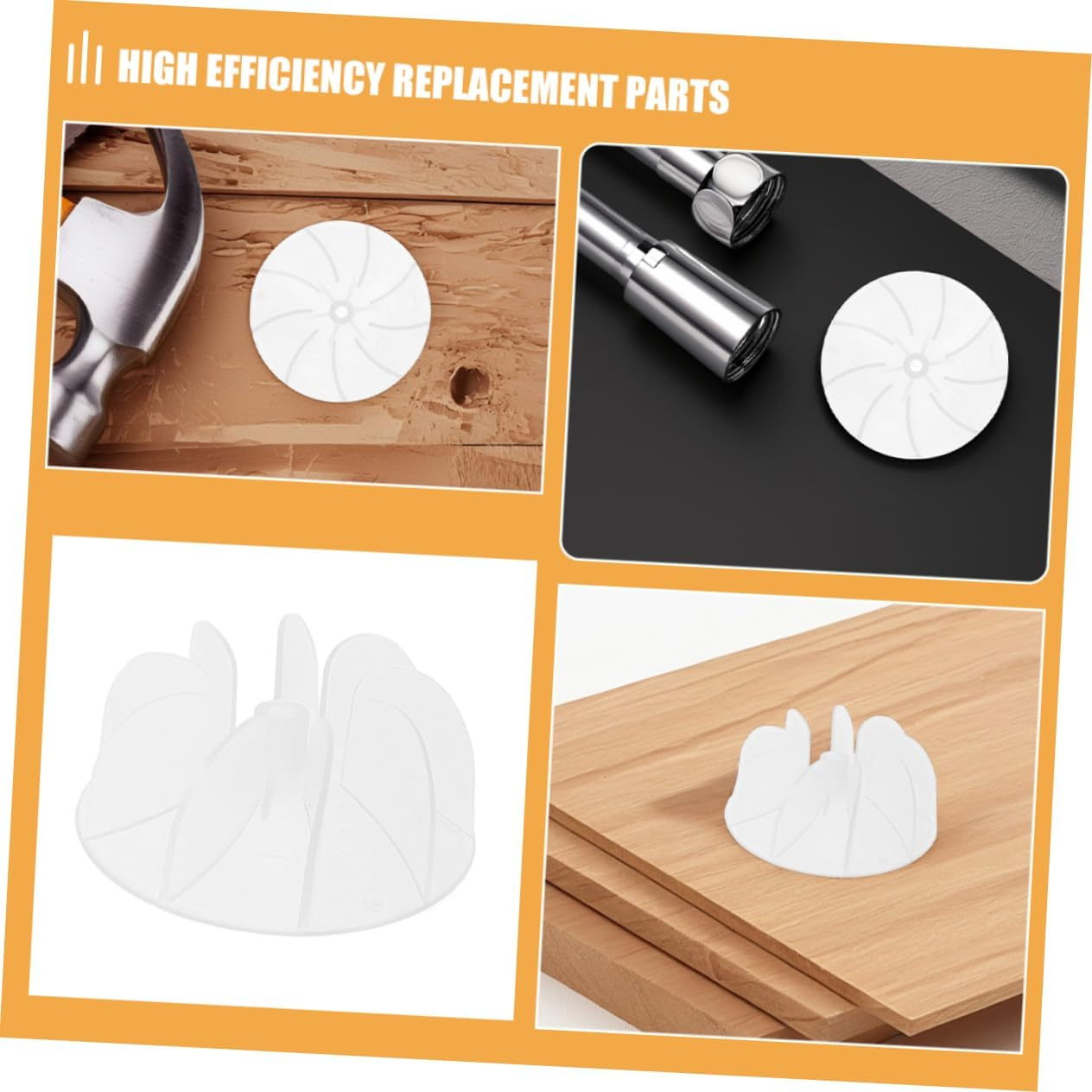 Beaupretty 8Pcs Hair Dryer Accessories Replacement Fan for Hair Dryers Noise Reduction image number 1